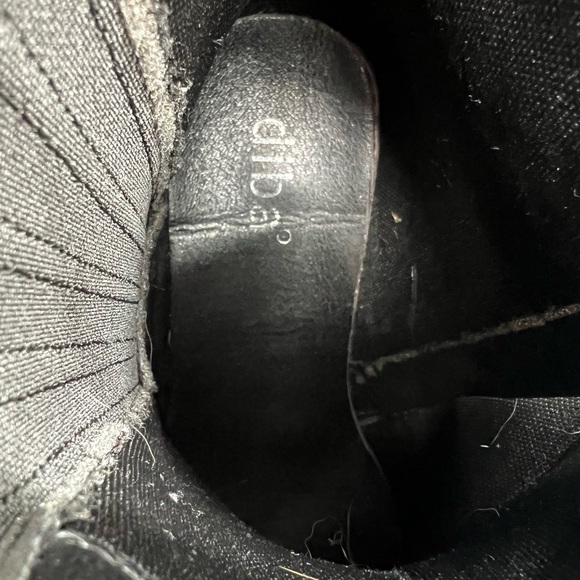 Diba Black Western Ankle Boot Cheyanne Shiny Patent Snip Toe Chunky Heel 9 moto - Picture 8 of 9